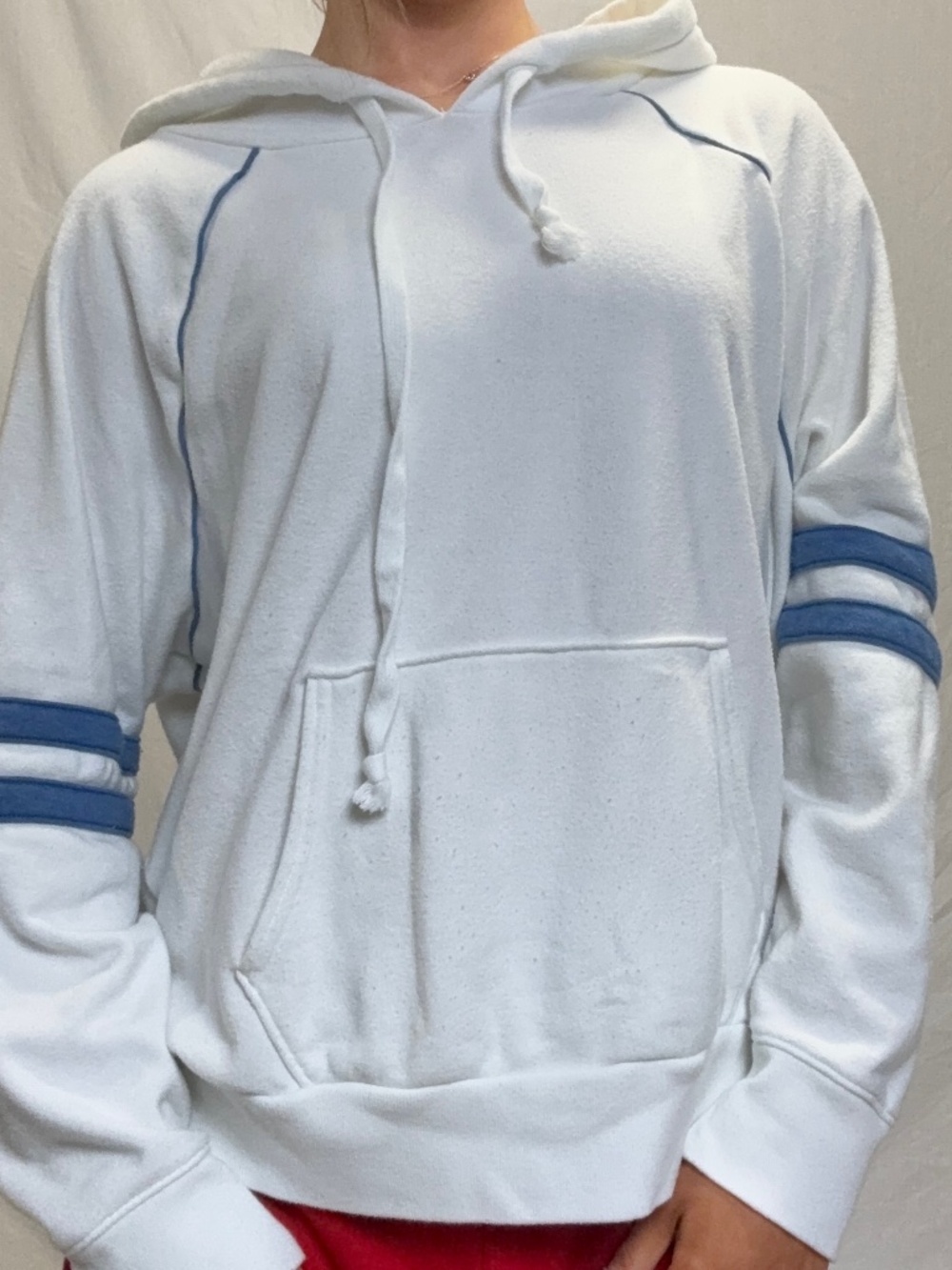 American Eagle blue & white hoodie